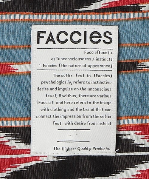 FACCIES（ファチーズ）の「＜FACCIES＞ ネイティブ アメリカン オープンカラー シャツ（シャツ/ブラウス・メンズ・ブラック/ライトブルー・1/2）」の12枚目の写真