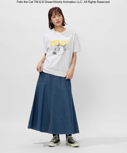 vintage フェリックス ラグランtシャツ 短丈 VENCE EXCHANGE｜Felix the cat フィリックス・ザ・キャット