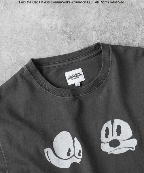 Right-on（ライトオン）の「ビンテージ風ＦＥＬＩＸ／半袖Ｔシャツ（Tシャツ/カットソー・レディース・ダークグレー/ホワイト・S/M/L/XL）」の14枚目の写真