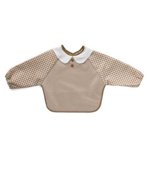 apres les cours（アプレレクール）の「おめかしお食事用エプロン（マグ/哺乳瓶/お食事グッズ・キッズ・グレー/ベージュ/ネイビー/ピンク・90）」の12枚目の写真