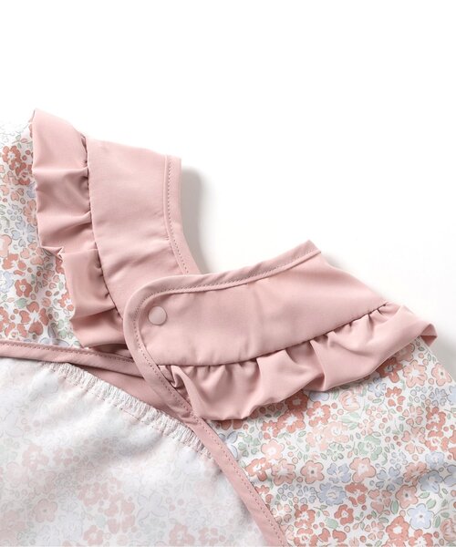 apres les cours（アプレレクール）の「おめかしお食事用エプロン（マグ/哺乳瓶/お食事グッズ・キッズ・グレー/ベージュ/ネイビー/ピンク・90）」の14枚目の写真