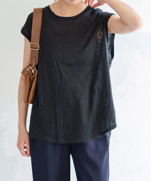 新品♡スピックアンドスパン　天笠ルーズプルオーバー　Tシャツ　トップス LI/PE天竺ルーズプルオーバー（Tシャツ／カットソー）｜Spick