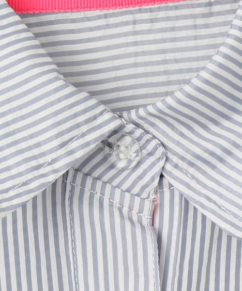 ANNA SUI NYC（アナ スイ エヌ ワイ シー）の「ANNA SUI NYC シアー配色オーバーサイズシャツ（シャツ/ブラウス・レディース・ブルー/ホワイト/パープル・FREE）」の11枚目の写真