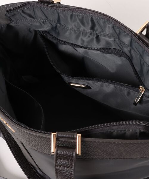 LA BAGAGERIE(ラバガジェリー)の「コンビ2WAYトートバッグ MEDIUM(トートバッグ・レディース・ベージュ/グレー/ブラック/ネイビー・FREE)」の20枚目の写真