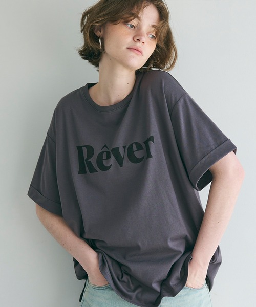 coca(coca)(コカ)の「ロールアップ袖サイドスリットロゴTシャツ(Tシャツ/カットソー・レディース・C/A/B/D・M/L)」の4枚目の写真