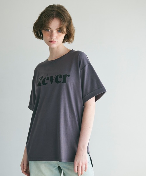 coca(coca)(コカ)の「ロールアップ袖サイドスリットロゴTシャツ(Tシャツ/カットソー・レディース・C/A/B/D・M/L)」の16枚目の写真