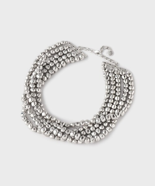 GALLEST(ギャレスト)の「◆ボリュームチョーカー(ネックレス・レディース・ホワイト/シルバー・00)」の1枚目の写真