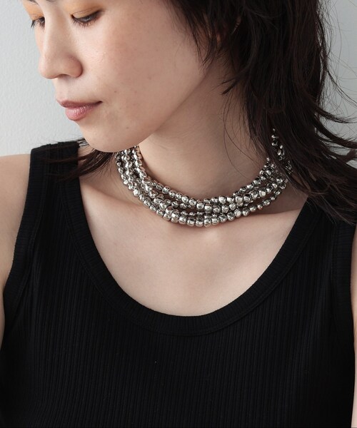 GALLEST(ギャレスト)の「◆ボリュームチョーカー(ネックレス・レディース・ホワイト/シルバー・00)」の3枚目の写真