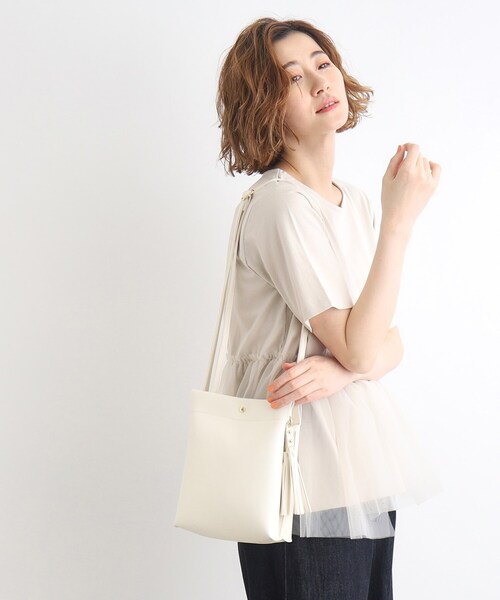 grove（グローブ）の「◆ダブルタッセル3層ショルダー（ショルダーバッグ・レディース・ライトグレー/シルバー/アイボリー/ブラック/ブルー系その他・00）」の16枚目の写真