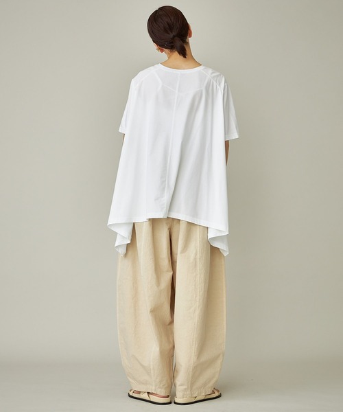 Curensology 24SS イレギュラーヘムTEE グレー Curensology - Curensology 24SS イレギュラーヘムTEE グレーの