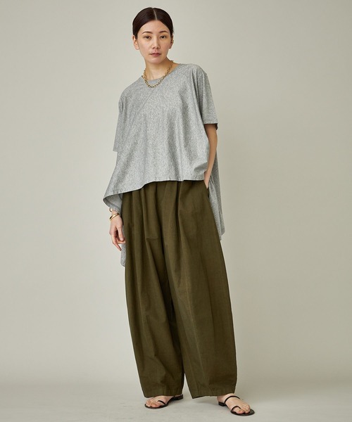 Curensology 24SS イレギュラーヘムTEE グレー Curensology - Curensology 24SS イレギュラーヘムTEE グレーの