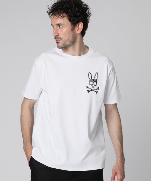 Psycho Bunny(サイコバニー)の「ペイズリーロゴ シルケットスムース Tシャツ(Tシャツ/カットソー・メンズ・ネイビー/ホワイト/ブラック・SMALL/MEDIUM/LARGE/X-LARGE)」の2枚目の写真