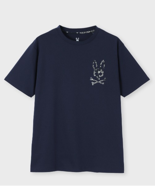 Psycho Bunny(サイコバニー)の「ペイズリーロゴ シルケットスムース Tシャツ(Tシャツ/カットソー・メンズ・ネイビー/ホワイト/ブラック・SMALL/MEDIUM/LARGE/X-LARGE)」の9枚目の写真