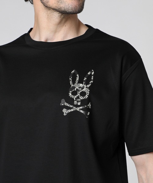 Psycho Bunny(サイコバニー)の「ペイズリーロゴ シルケットスムース Tシャツ(Tシャツ/カットソー・メンズ・ネイビー/ホワイト/ブラック・SMALL/MEDIUM/LARGE/X-LARGE)」の12枚目の写真
