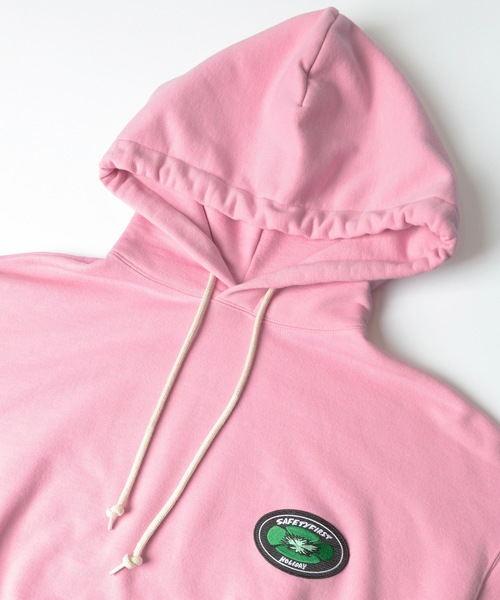 HOLIDAY（ホリデイ）の「POLYCOTTON SWEAT HOODIE ポリコットンスウェットフーディ（パーカー・レディース・ネイビー/ピンク・ONE SIZE）」の4枚目の写真