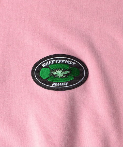 HOLIDAY（ホリデイ）の「POLYCOTTON SWEAT HOODIE ポリコットンスウェットフーディ（パーカー・レディース・ネイビー/ピンク・ONE SIZE）」の7枚目の写真