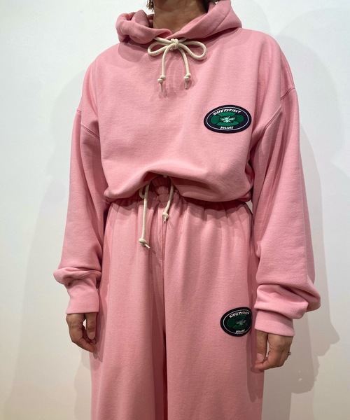 HOLIDAY（ホリデイ）の「POLYCOTTON SWEAT HOODIE ポリコットンスウェットフーディ（パーカー・レディース・ネイビー/ピンク・ONE SIZE）」の11枚目の写真