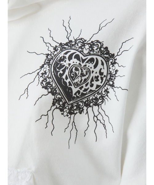 Ank Rouge（アンクルージュ）の「ゴシックショートパーカー（パーカー・レディース・ホワイト/ブラック/ピンク/ブルー・M）」の21枚目の写真