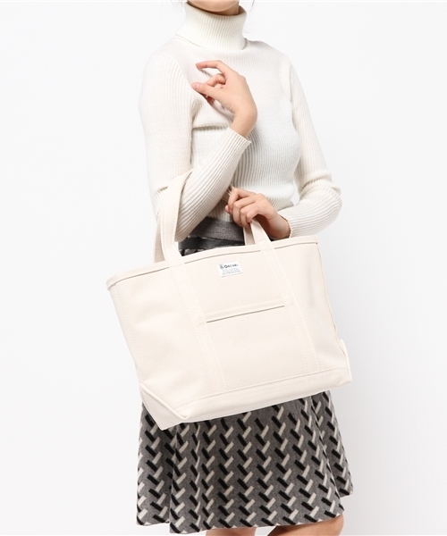 ORCIVAL(オーシバル)の「オーシバル/ORCIVAL キャンバストート(トートバッグ・レディース・オフホワイト/ダークグレー・フリー)」の9枚目の写真