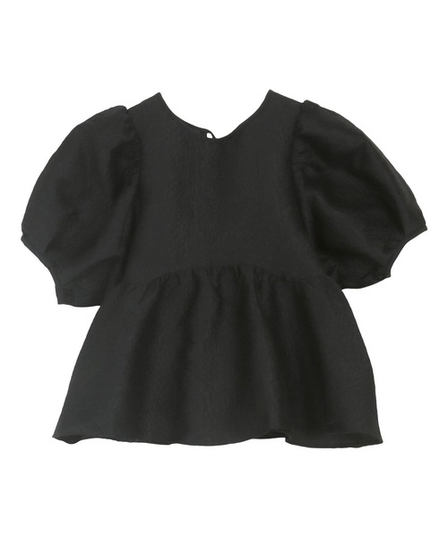 KOBE LETTUCE（コウベレタス）の「[ わかなさんコラボ ] バックリボンジャガードブラウス（シャツ/ブラウス・レディース・ピンク/ブラック/アイボリー系/ホワイト・M）」の17枚目の写真