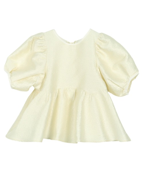 KOBE LETTUCE（コウベレタス）の「[ わかなさんコラボ ] バックリボンジャガードブラウス（シャツ/ブラウス・レディース・ピンク/ブラック/アイボリー系/ホワイト・M）」の10枚目の写真