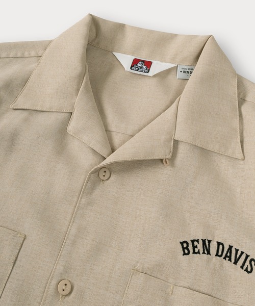 BEN DAVIS(ベンデイビス)の「【BENDAVIS/ベンデイビス】SCRIBBLE EMBRO S/S SHIRT/リネンライク 落書きデザイン オープンカラー 半袖シャツ オーバーサイズ(シャツ/ブラウス・メンズ・ベージュ/ブラック・XL/L/M)」の8枚目の写真