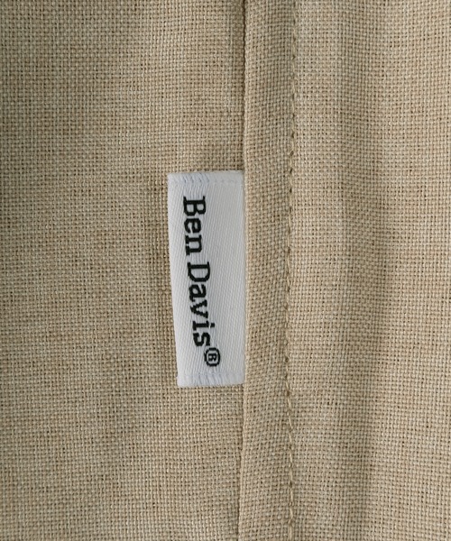 BEN DAVIS(ベンデイビス)の「【BENDAVIS/ベンデイビス】SCRIBBLE EMBRO S/S SHIRT/リネンライク 落書きデザイン オープンカラー 半袖シャツ オーバーサイズ(シャツ/ブラウス・メンズ・ベージュ/ブラック・XL/L/M)」の6枚目の写真