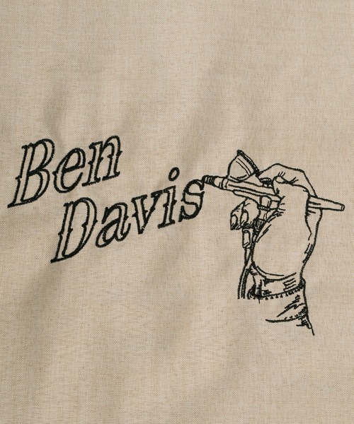 BEN DAVIS(ベンデイビス)の「【BENDAVIS/ベンデイビス】SCRIBBLE EMBRO S/S SHIRT/リネンライク 落書きデザイン オープンカラー 半袖シャツ オーバーサイズ(シャツ/ブラウス・メンズ・ベージュ/ブラック・XL/L/M)」の13枚目の写真