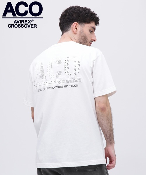 AVIREX（アヴィレックス）の「《CROSSOVER》DENIM POCKET T-SHIRT / クロスオーバー デニム ポケット Tシャツ  / AVIREX / アヴィレックス（Tシャツ/カットソー・メンズ・ホワイト/ブラック/オリーブ・MEDIUM/LARGE/X-LARGE/XX-LARGE）」の2枚目の写真