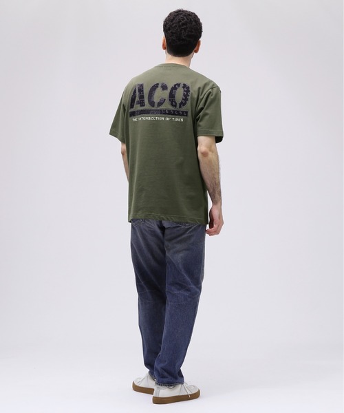 AVIREX（アヴィレックス）の「《CROSSOVER》DENIM POCKET T-SHIRT / クロスオーバー デニム ポケット Tシャツ  / AVIREX / アヴィレックス（Tシャツ/カットソー・メンズ・ホワイト/ブラック/オリーブ・MEDIUM/LARGE/X-LARGE/XX-LARGE）」の13枚目の写真