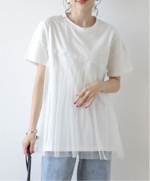 チュールドッキングTシャツ