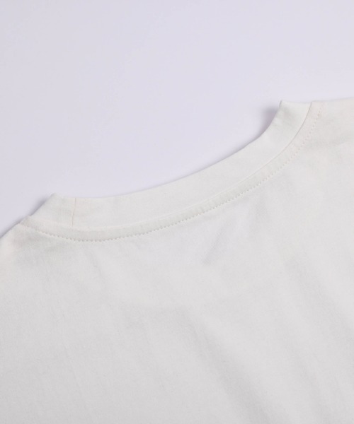 AMELY（エミリー）の「チュールドッキングTシャツ（Tシャツ/カットソー・レディース・ホワイト×ブラック/ブラック/ホワイト・フリー）」の7枚目の写真