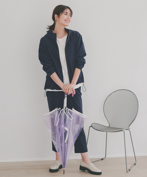 Elura（エルーラ）の「＜梅雨対応＞撥水マンパ/122203（マウンテンパーカー・レディース・ダークネイビー/ベージュ・FREE）」の5枚目の写真