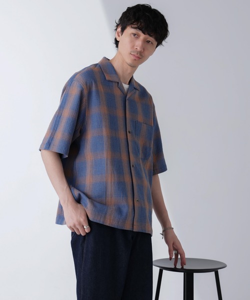 NANO universe（ナノユニバース）の「パナマクロスチェックオープンカラーシャツ（シャツ/ブラウス・メンズ・その他1/その他2・M/L）」の13枚目の写真