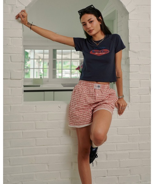 BITTER CELLS（ビターセルズ）の「BITTER CELLS／BELLA Tシャツ（Tシャツ/カットソー・レディース・ダークグレー/アイボリー/グレー・FREE）」の6枚目の写真