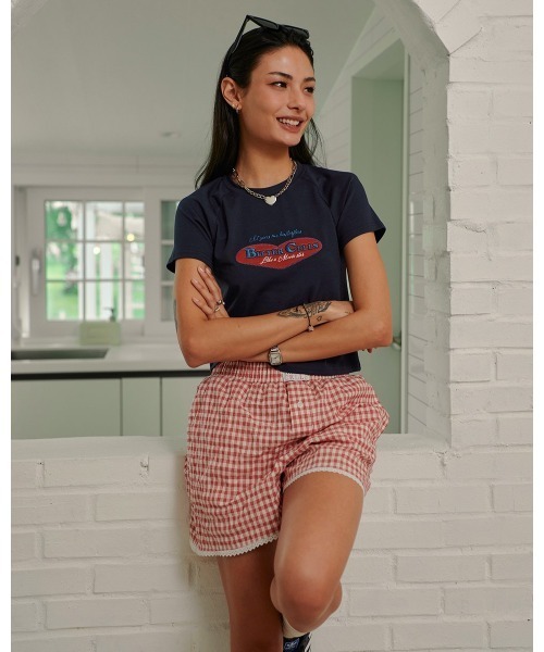 BITTER CELLS（ビターセルズ）の「BITTER CELLS／BELLA Tシャツ（Tシャツ/カットソー・レディース・ダークグレー/アイボリー/グレー・FREE）」の7枚目の写真