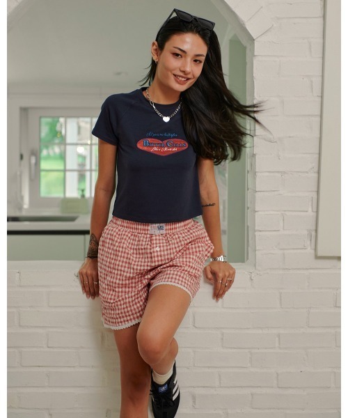 BITTER CELLS（ビターセルズ）の「BITTER CELLS／BELLA Tシャツ（Tシャツ/カットソー・レディース・ダークグレー/アイボリー/グレー・FREE）」の8枚目の写真