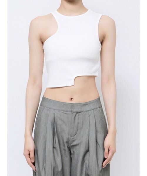 EVRIS（エヴリス）の「カッティングチェーントップス（Tシャツ/カットソー・レディース・ブラック/ホワイト/ブルー・FREE）」の11枚目の写真