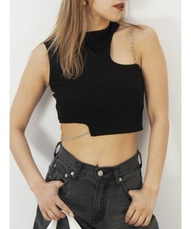 EVRIS | カッティングチェーントップス(Tシャツ/カットソー)