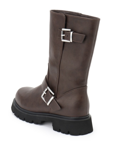 Juze（ジュゼ）の「エンジニアブーツ（ブーツ・レディース・ブラック/ダークブラウン・L/M/S）」の14枚目の写真