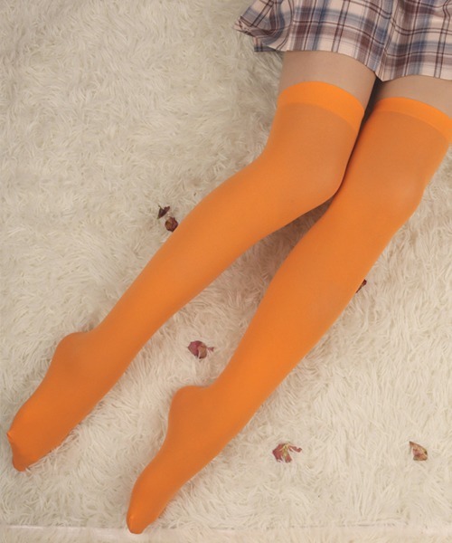 カラー ニーハイソックス cula918（ソックス/靴下）｜c.u.l