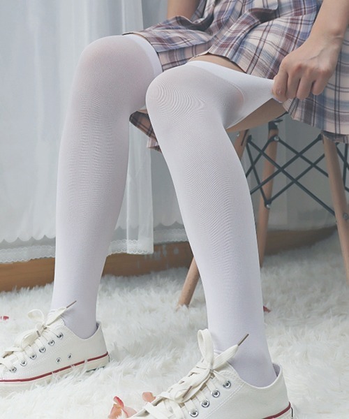 カラー ニーハイソックス cula918（ソックス/靴下）｜c.u.l