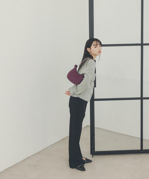 N.(N. Natural Beauty Basic)(エヌエヌナチュラルビューティーベーシック)の「◆チェーンハートムーン型ミニショルダーバッグ(ショルダーバッグ・レディース・ピンク/ブラック・フリ-)」の19枚目の写真