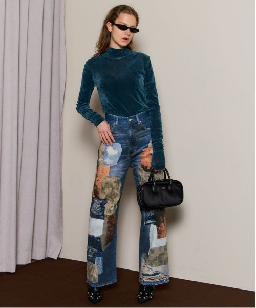 Velor Mesh Tops/ベロアメッシュトップス【MAISON SPECIAL
