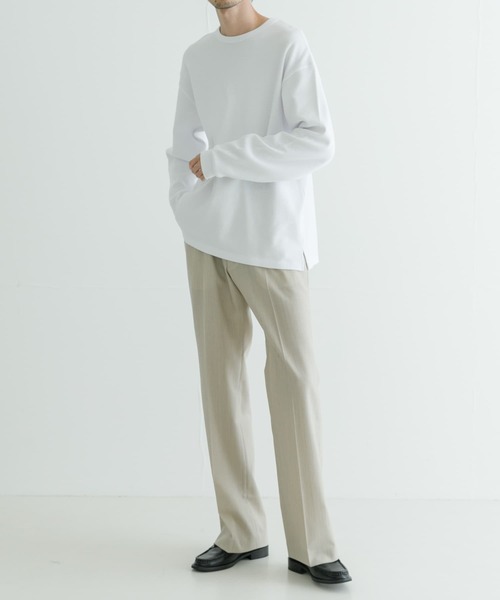 URBAN RESEARCH（アーバンリサーチ）の「『UR TECH』度詰めワッフルロングスリーブ（Tシャツ/カットソー・メンズ・ライトグレー/オートミール/ホワイト/ブラック・SMALL/X-LARGE/LARGE/MEDIUM）」の9枚目の写真