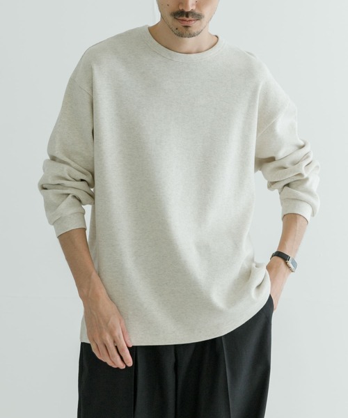URBAN RESEARCH（アーバンリサーチ）の「『UR TECH』度詰めワッフルロングスリーブ（Tシャツ/カットソー・メンズ・ライトグレー/オートミール/ホワイト/ブラック・SMALL/X-LARGE/LARGE/MEDIUM）」の10枚目の写真