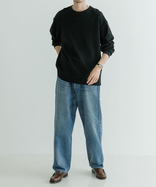 URBAN RESEARCH（アーバンリサーチ）の「『UR TECH』度詰めワッフルロングスリーブ（Tシャツ/カットソー・メンズ・ライトグレー/オートミール/ホワイト/ブラック・SMALL/X-LARGE/LARGE/MEDIUM）」の16枚目の写真