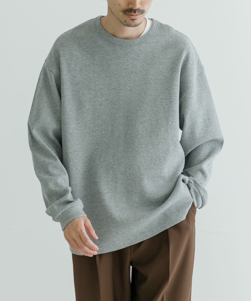 URBAN RESEARCH（アーバンリサーチ）の「『UR TECH』度詰めワッフルロングスリーブ（Tシャツ/カットソー・メンズ・ライトグレー/オートミール/ホワイト/ブラック・SMALL/X-LARGE/LARGE/MEDIUM）」の18枚目の写真