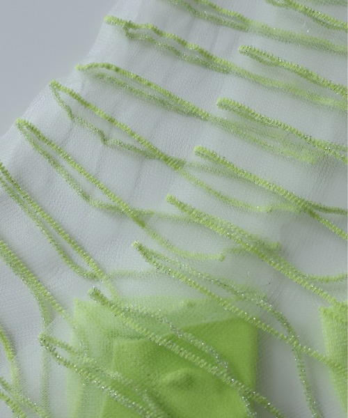 emesuelee（エメスーリー）の「ラインシアーソックス（ソックス/靴下・レディース・ブラック/レッド/ホワイト/ピンク/イエロー/パープル/ブルー・フリー）」の9枚目の写真