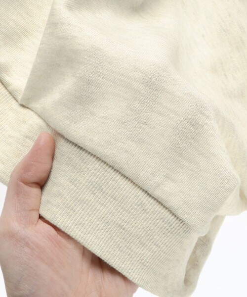 BRANSHES（ブランシェス）の「【ゆったり】カレッジロゴ7分袖Tシャツ（Tシャツ/カットソー・キッズ・ピンク系その他/杢グレー/キャメル/キナリ・80/100/110/120/140/130/150/90）」の10枚目の写真